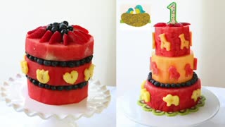 How To Make Watermelon Cake | Simply Bakings