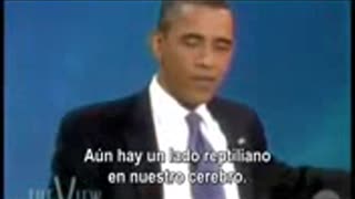 OBAMA MENTIONS HAVING REPTILIAN DNA