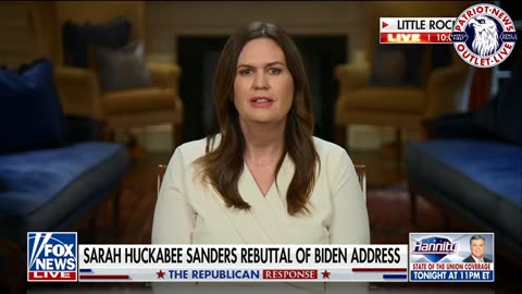 Sarah Huckabee Sanders, Republican Rebuttal of Biden Address