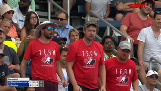 DJ Mad Linx on ESPN @ The U.S. Open 2022 Courtside for Shapovalov vs. Rublev match pt. 4