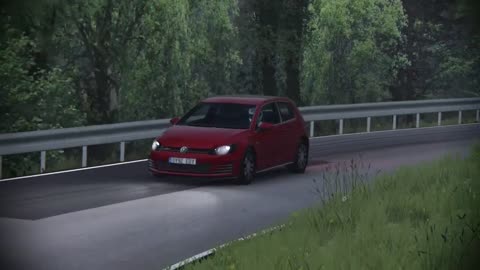 GOLF GTI VERMELHO ACELERANDO - ASSETTO CORSA - G29