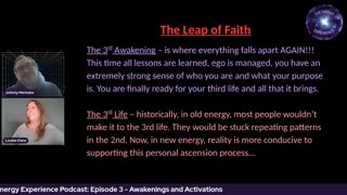 The Energy Experience Podcast: Episode 3 - Awakenings and Activations