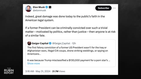 Elon Musk Notices Something About the Trump Verdict No One Noticed (1)
