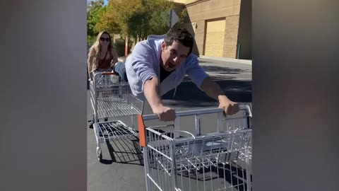 He FLOATS Through the Store...Employees FREAK OUT!