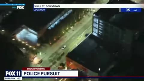 High Speed Chase Suspect Gets Away In DTLA