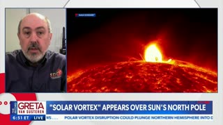 Solar Vortex Appears Over Sun's North Pole