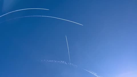 Fighter jets circling the China balloon above Conway, South Carolina