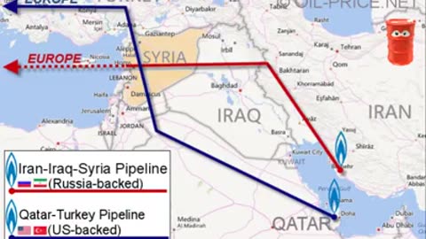 Syria Pipe Line Video March 2016 - Now see Ukraine and Nord Stream 1 and 2