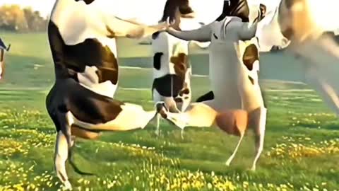 Funny cow dance 😂