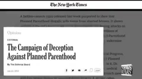 ADRENOCHROME: BABY HARVESTING IN AMERICA PLANNED PARENTHOOD