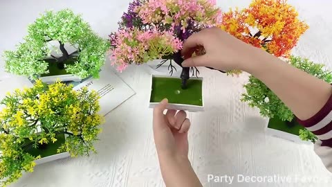Artificial Bonsai Tree Pot - Effortless Home Decor Accent!