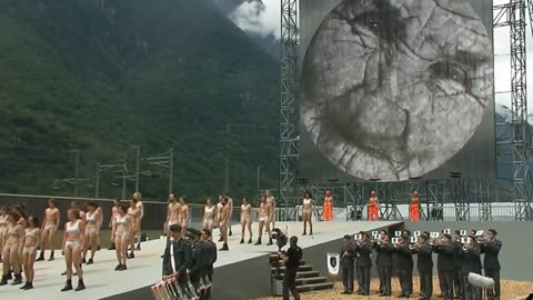 Opening Ceremony of the Gotthard Base tunnel.