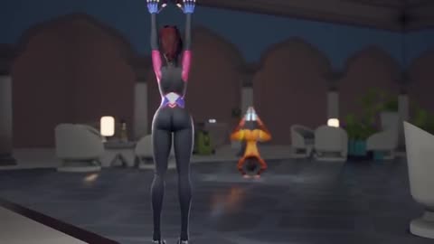 Handstand with Tracer & D.Va