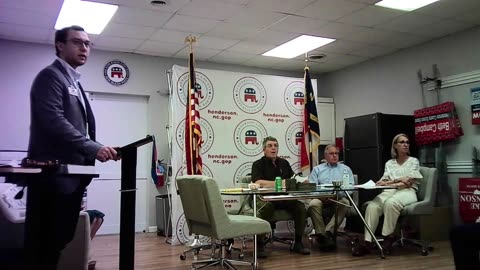 Who was the man that was thrown out of the Henderson County GOP meeting?