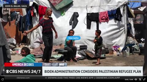 White House Considering Allowing Gaza Refugees Into USA