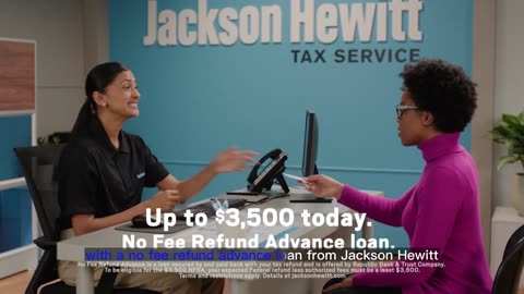 Jackson Hewitt 'Wallet' 15s Ad Up to $3,500 today with a No fee Refund Advance Loan