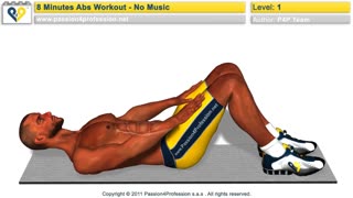 8 Min Home Abs Workout (Level 1, No Music)