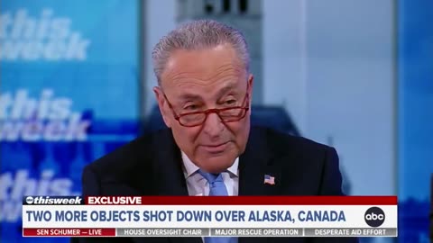 Chuck Schumer says it's believed the 2 most recent objects shot down were balloons