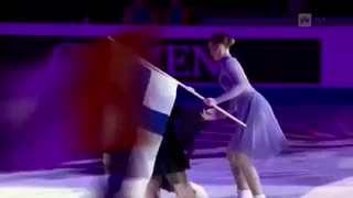 🇫🇮 Trans Skater falls during opening ceremony
