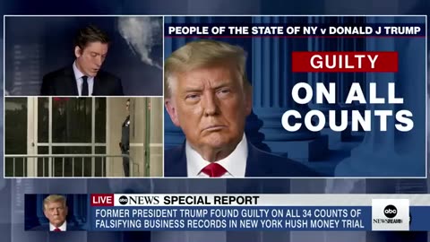 Donald Trump found guilty on all 34 counts in hush money case ABC News