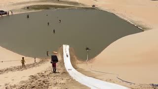 Somersault On Water Slide