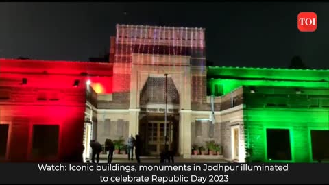 74th Republic Day Colourful lighting illuminates Jodhpur