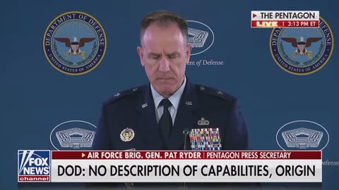 DOD briefing after a fighter jet shoots down object over Alaska coast.