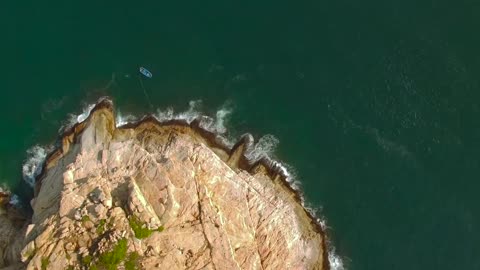 Cliff _ Island _ Sea View _ Drone Aerial View