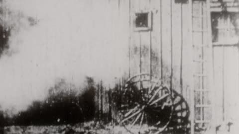 The Burning Stable (1896 Original Black & White Film)