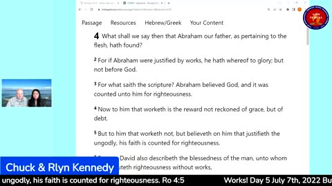 God Is Real: 07-07-22 Works Important? Day5 - Pastor Chuck Kennedy