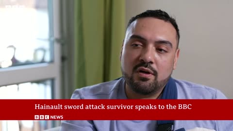 London sword attack survivor says it's a'miracle' his family were not killed | BBC News
