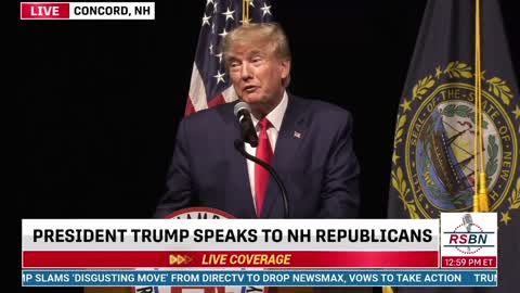 Trump: "Under Biden our nation is being destroyed by a selfish and corrupt political establishment."