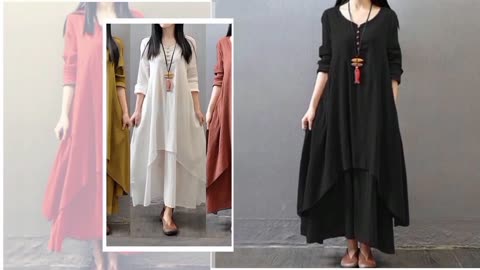 Women's summer cotton maxi dress