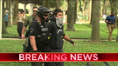 University of Southern Florida- Hamas terrorist supporters arrested at illegal and violent protests