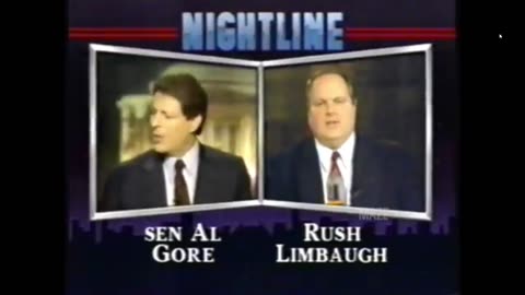 FLASH BACK 1992: Climate Grifter Al Gore vs Rush Limbaugh on the 'Climate Crisis.'