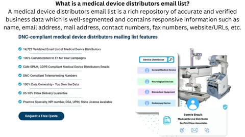 How to Find Medical Device Distributors Email List for Free?