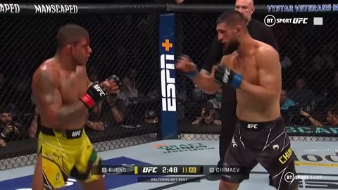 Khamzat Chimaev vs Gilbert Burns /Full Fight-HIGHLIGHTS! UFC!