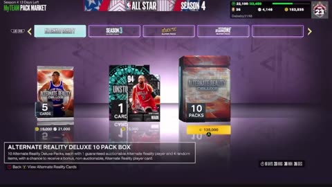 Opening Alternate Reality Packs In Nba2k23