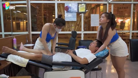 (ASMR) The best thing was getting massaged by Trinh and Nhi - Am I the lucky guy ?