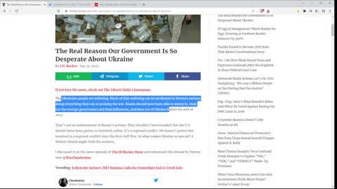 Why Is The US MSM In Lockstep In Support of Ukraine? Biolabs / Big Pharma / Covid Web Explained