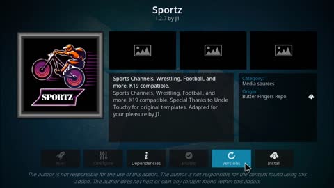 Sportz Kodi Addon