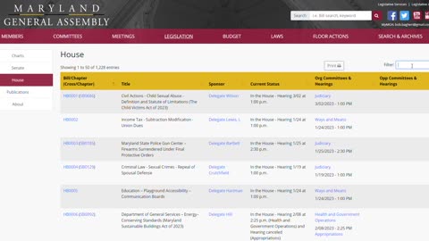 How to Track a Bill in the Maryland Legislature