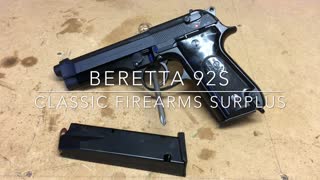 Beretta 92S Disassembly and Review