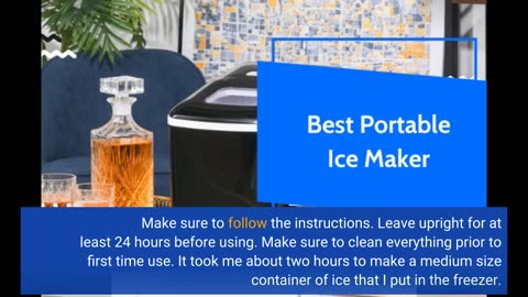 #IceMaker Countertop Portable Compact Ice Machine -Overview