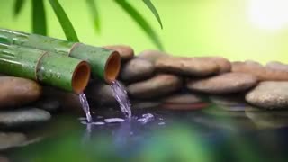 Relax music with the sounds of nature Bamboo Water Fountain [Healing Music BGM]