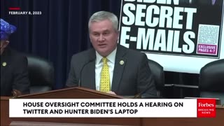 Rep Comer lays out the Twitter coverup of Hunters laptop story