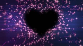 Heart Love Romantic Valentine Tunnel Background Loop Animation Motion Graphic Screensaver