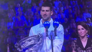 Novak djokovic gives Amazing Unvaccinated Winning Mentality Speech