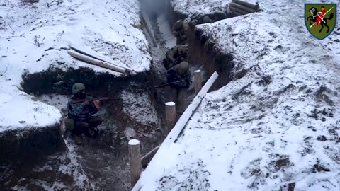 WAR IN UKRAINE: Ukrainian Soldiers Play Paintball As They Train To Storm Trenches