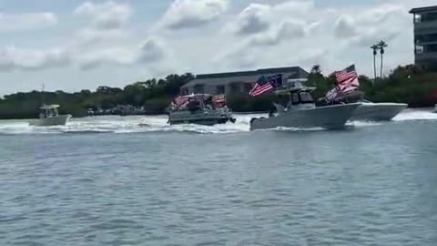 Trump Boat Parade yesterday in Tampa/Clearwater.